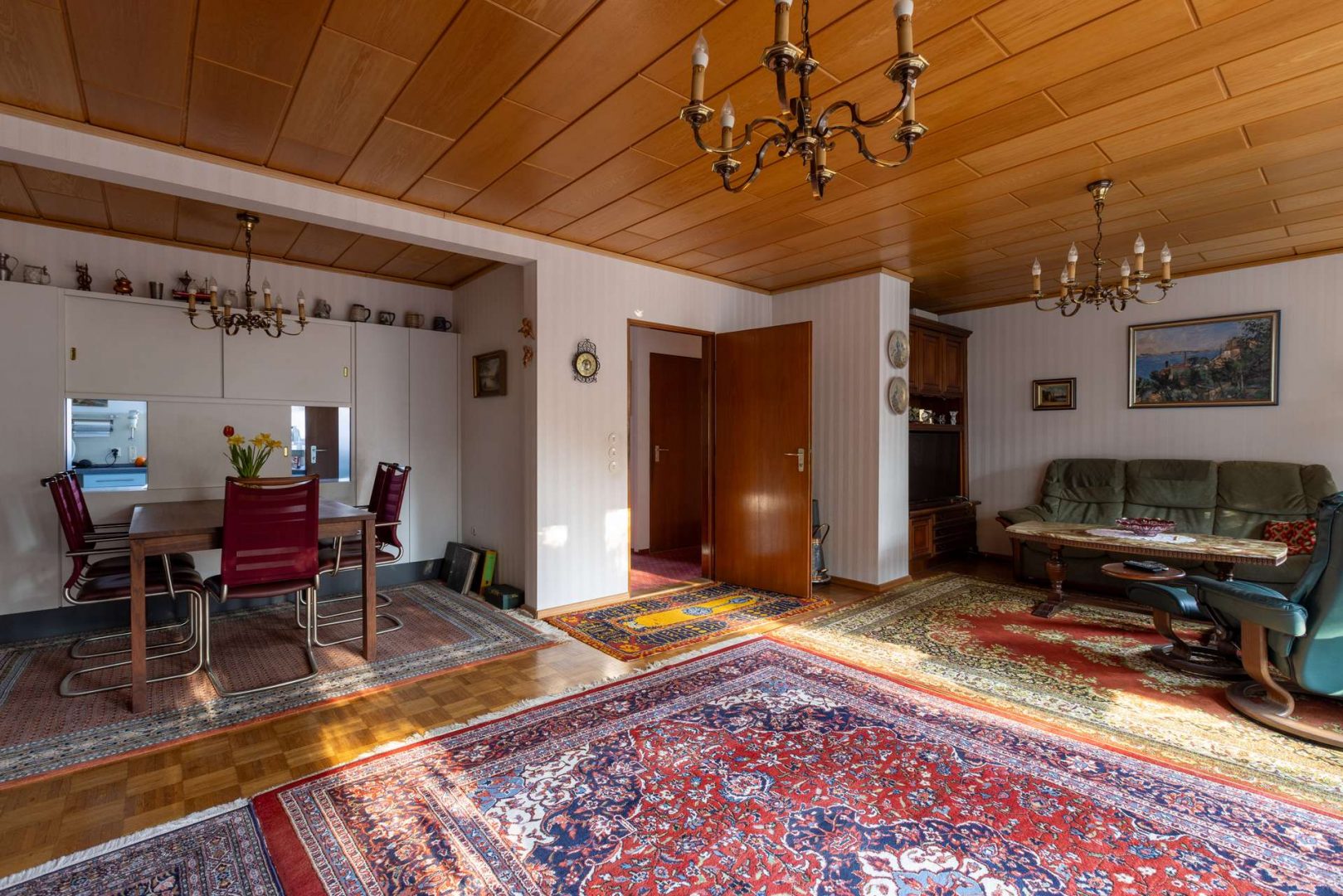 Flexibler Wohnbereich - Küche kann geöffnet werden