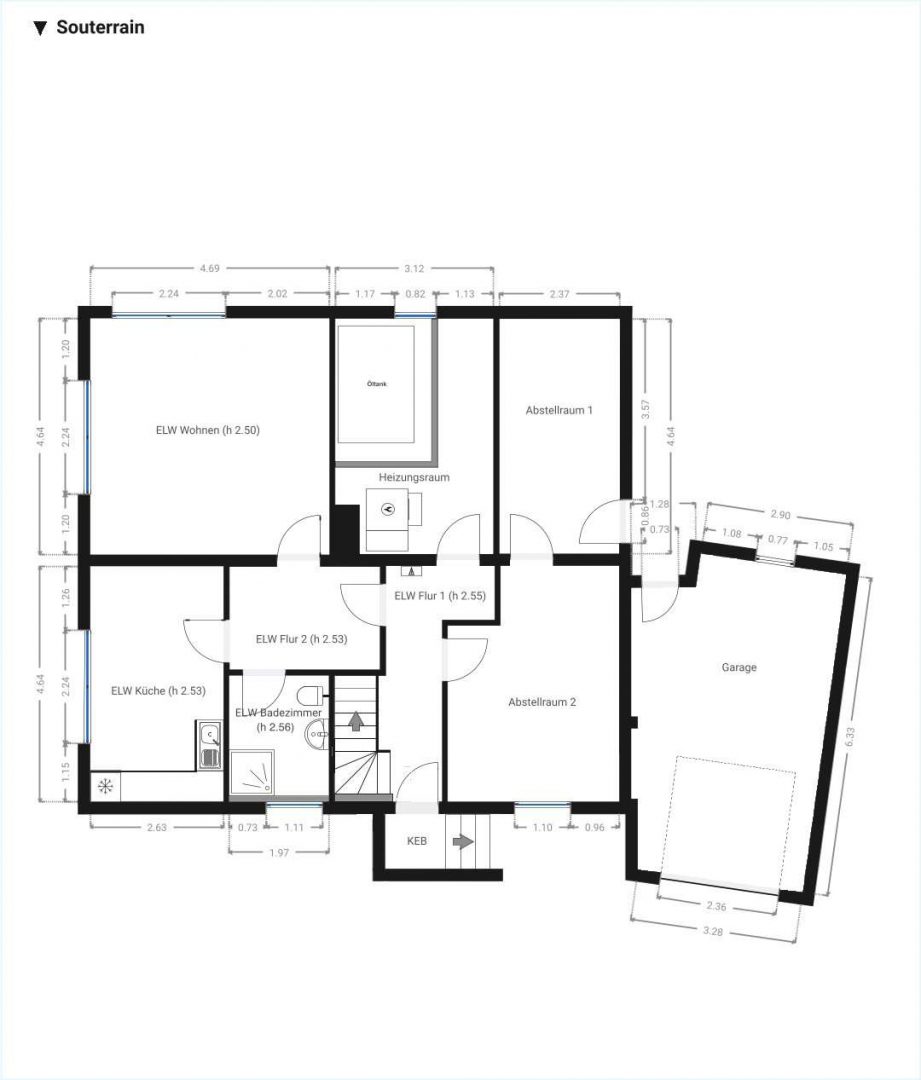 Grundriss - Einliegerwohnung