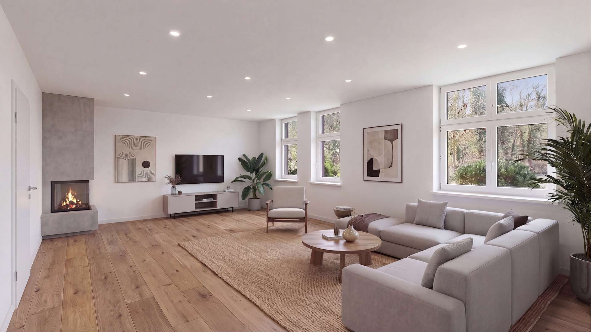 Visualisierung: Wohnzimmer EG