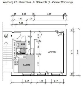 Grundriss WE 22