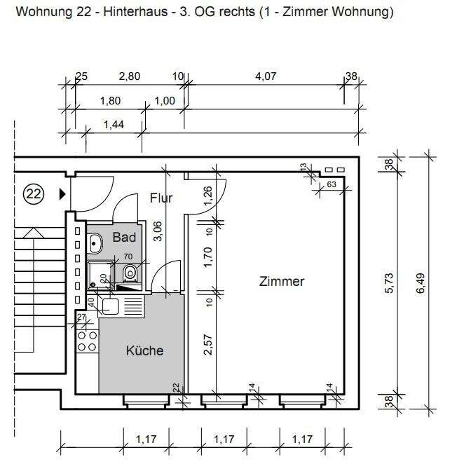 Grundriss WE 22