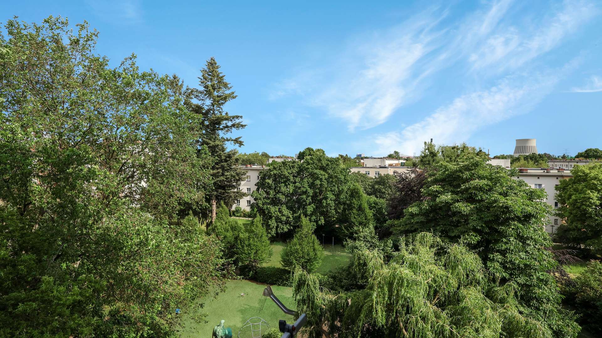 Blick vom Balkon