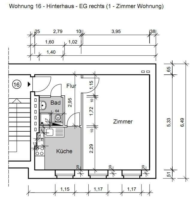 Grundriss WE 16