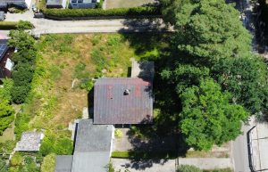 850 m² großes Grundstück