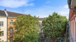 Blick vom Balkon