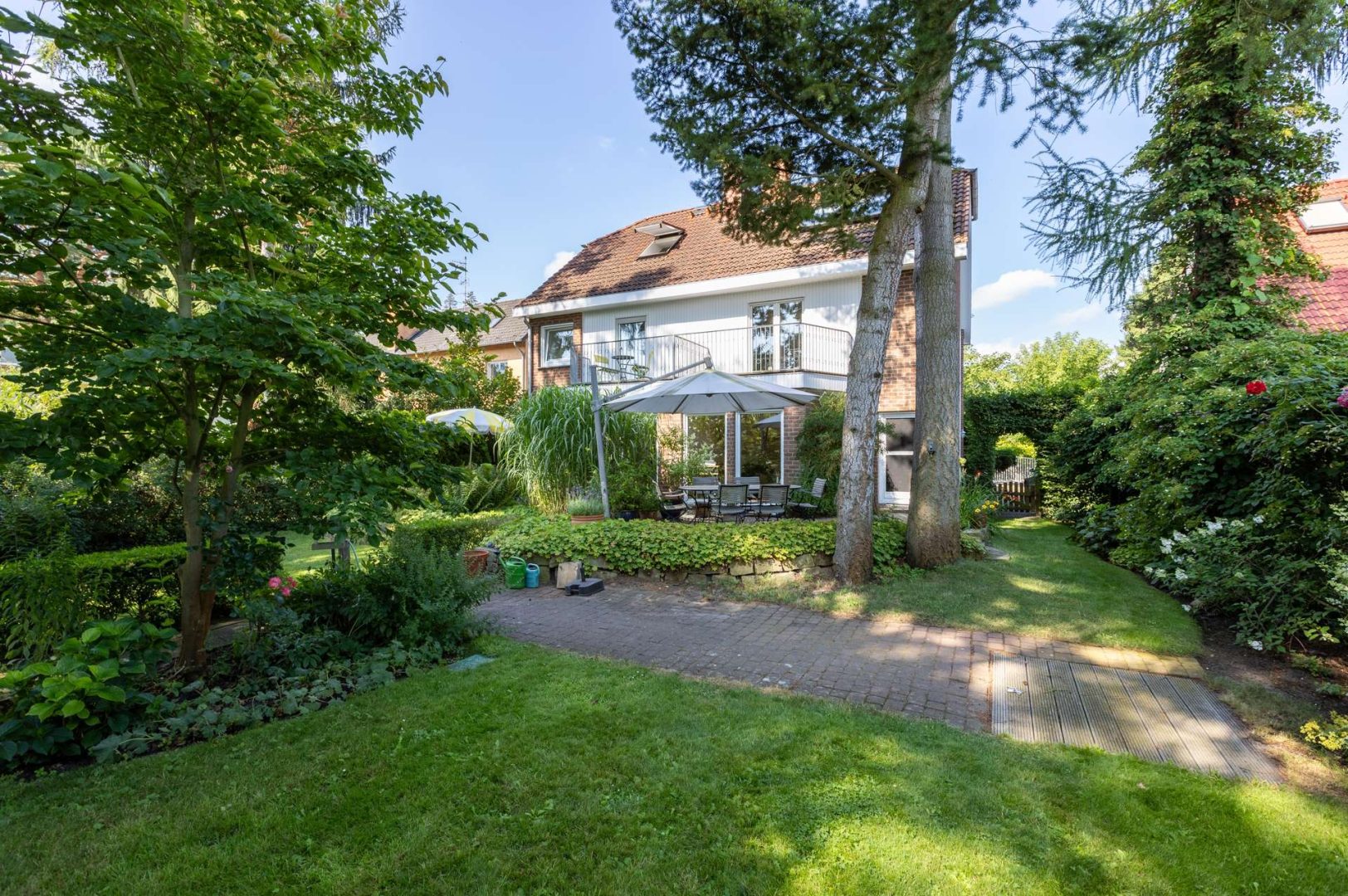 Hausansicht Garten WE 3
